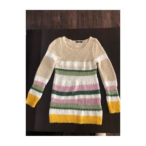 Ochirly Rainbow Striped Sweater